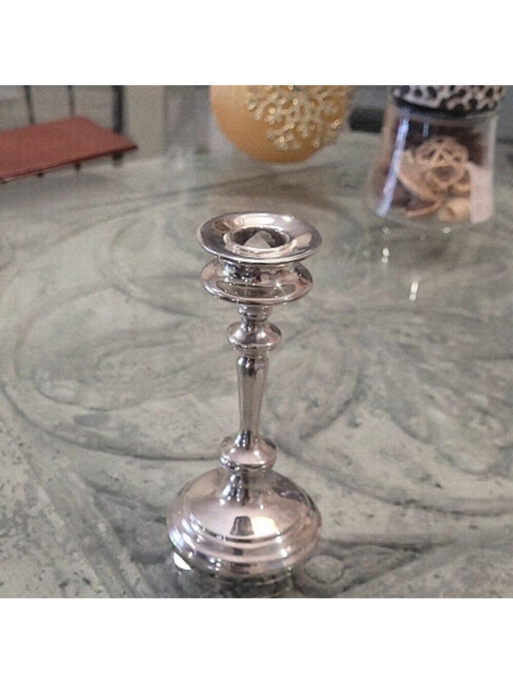 𝅺silver candle holder